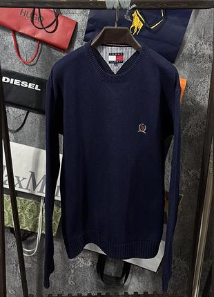 Кофта чоловіча светр tommy hilfiger collection vintage sweaters синій xl