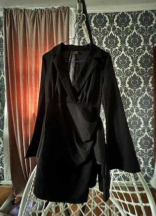 Коротка жіноча сукня shein чорна