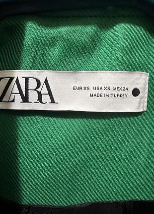 Пальто жіноче zara baby doll зелене xs
