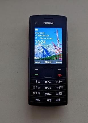 Телефон nokia x2-02 red бу 2