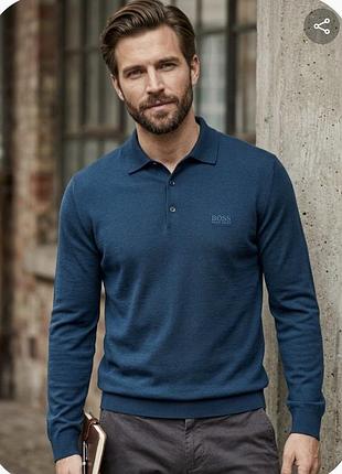 Светр поло з тонкої вовни hugo boss