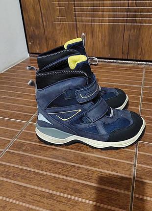 Ботинки зима ecco gore tex 39 чобітки сапоги 38