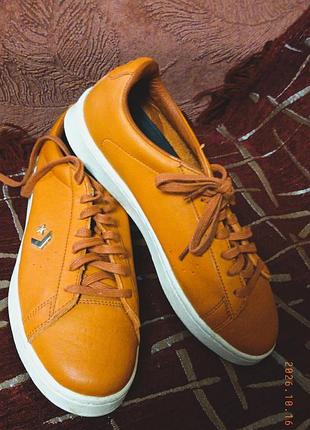 Кеди унісекс converse x horween pro leather ox рудо-коричневі, розмір eur 40.5/uk 6.5, довжина устілки 25.5 см, матеріал: натуральна шкіра