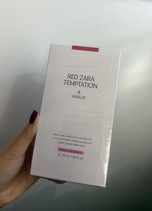 Парфуми  zara red  temptation & vanille extrait de parfum 50 мл
