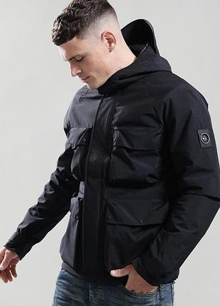 Парка чоловіча marshall artist barnston parka jacket black | оригінал