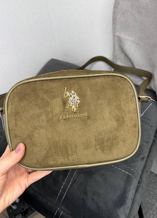 Сумка кросбоді u.s. polo assn. цвет: dark olive