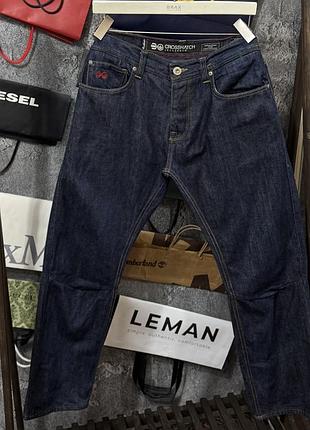 Джинси чоловічі штани crosshatch jeanswear gamitto denim jeans синій m w34