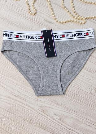 Трусики женские из хлопка с брендированной резинкой tommy hilfiger размер м арт. 5066🎀