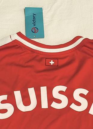 Victory suisse vintage 80-е - спортивная фанатская винтажная футболка сб. швейцарии - xl