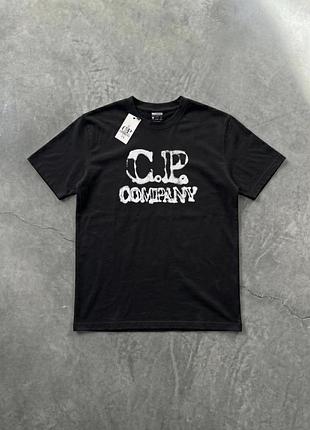 Футболка чоловіча c.p. company stencil print чорна