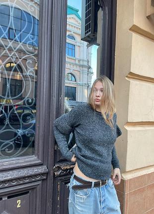 Светр жіночий polo ralph lauren сірий
