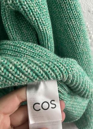 Кардиган зеленый, хлопок cos 5