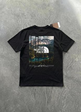 Футболка чоловіча the north face tnf mountain photo tee (sliced) чорна