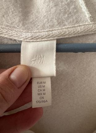 Флісова кофта h&m молочна 5