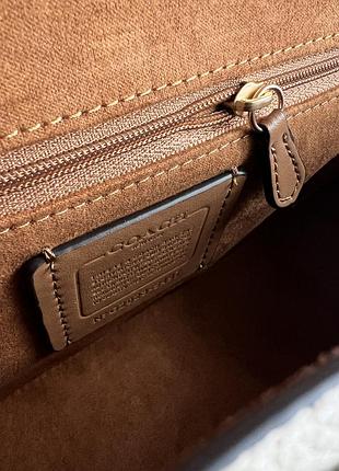 Сумка coach georgie shoulder bag кремова 9