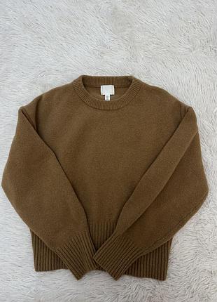 Трендовий светр h&m светр теплий коричневий