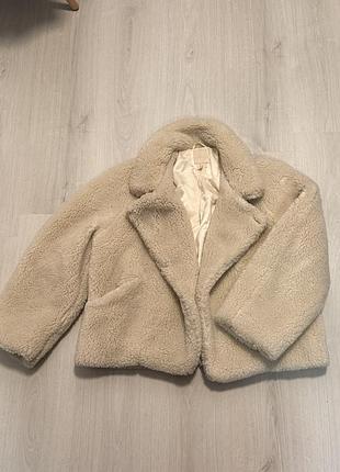 Шуба жіноча h&m бежева