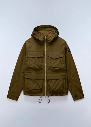 Куртка чоловіча napapijri a-rivalto cotton jacket olive dark | оригінал