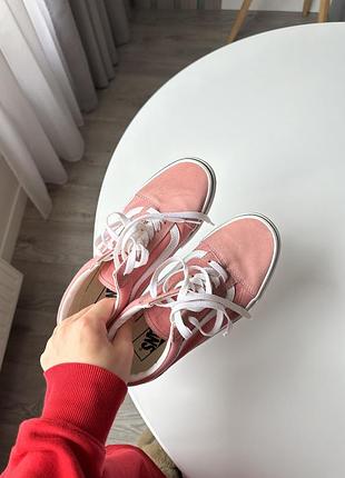 Кеди жіночі vans рожеві, розмір 38.5, довжина устілки 24 см