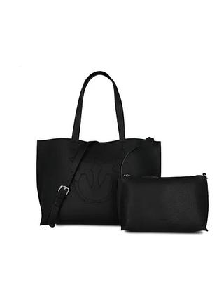 Шопер жіночий pinko everyday shopping bag 2 в 1, чорний