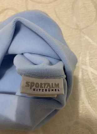 Спортивна зимова шапка-біні sportalm kitzbühel (beanie hat) подвійної конструкції (двошарова структура). вовна і фліс. made in austria).
