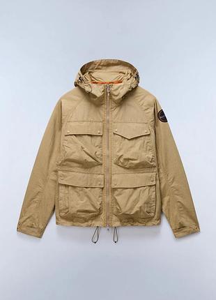 Куртка чоловіча napapijri a-rivalto cotton jacket beige | оригінал