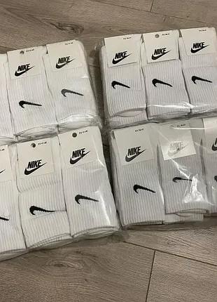 Шкарпетки чоловічі nike високі білі 36-41, 41-45