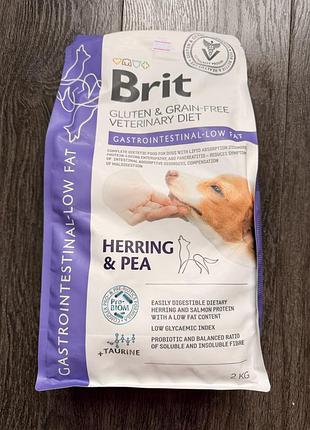 Корм для собак brit veterinary diet gastrointestinal-low fat