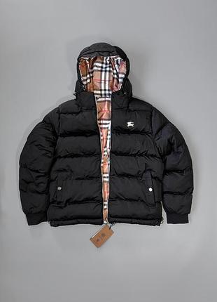 Пуховик burberry black двосторонній