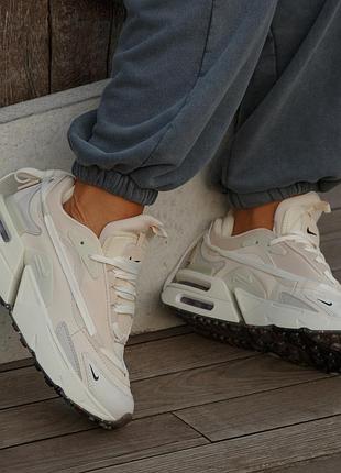 Кроссовки женские nike air max furyosa beige white