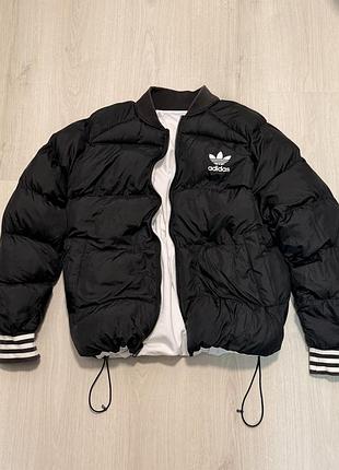 Куртка жіноча adidas зимова двостороння чорна