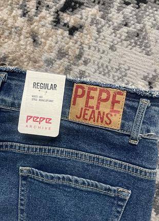 Жіноча міні-спідниця pepe jeans джинсова синя