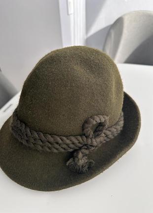 Вінтажний оригінальний капелюх risa swiss made. фетр, вовна. капелюх мисливця.