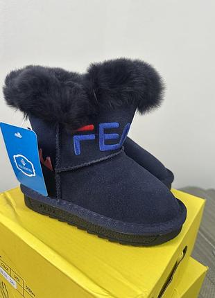 Угги дитячі fendi сині 2