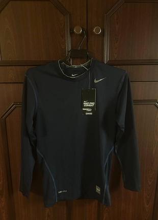 Спортивна кофта чоловіча nike pro combat dri-fit compression синя