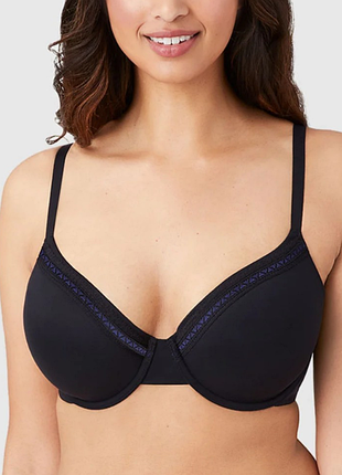 Безшовный черный бюстгальтер wacoal 36dd микрофибра