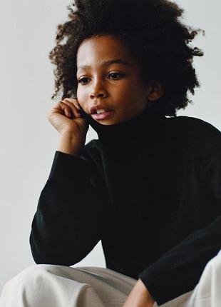 Дитячий гольф для хлопчика zara чорна водолазка зара 140 4