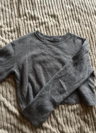 Светр жіночий zara сірий 2