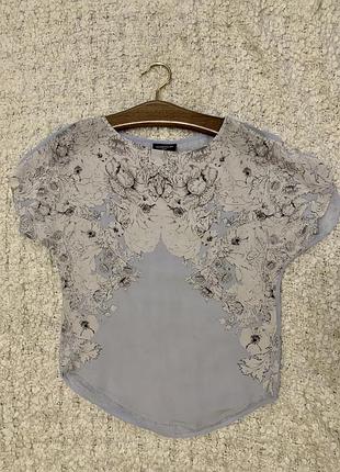 🌸 шовкова блуза / топ warehouse — 100% silk (розмір s)