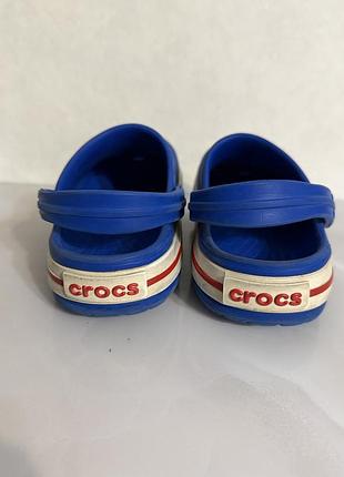 Шльопанці дитячі crocs сині 6