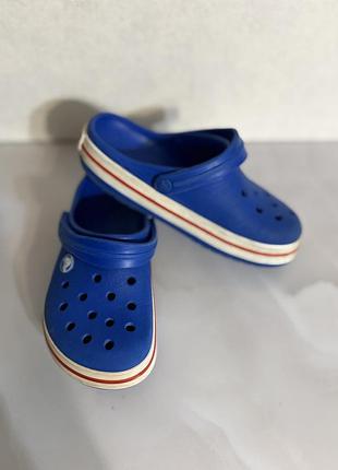 Шльопанці дитячі crocs сині 2