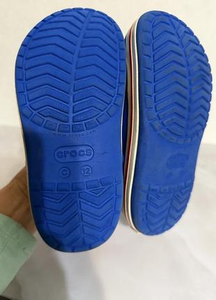 Шльопанці дитячі crocs сині 5