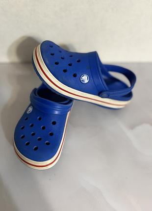 Шльопанці дитячі crocs сині 3