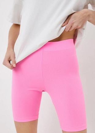 Tezenis шорти велосипедки в рубчик висока посадка р.