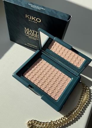 Пудра kiko milano matte diaries timeless invisible mattifier