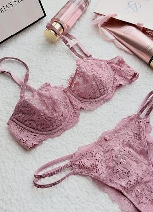 Комплект білизни бюст+трусики victoria’s secret оригінал