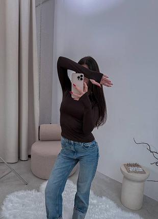 Трендовый базовый лонгслив мод 2339 9