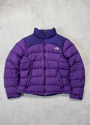 The north face nuptse 700 vintage пуховик жіночий m фіолетовий оригінал