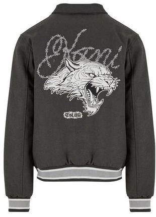 Бомбер karl kani
tiger college - light jacket - black lightgrey