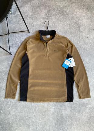 Columbia klamath range 2 half zip fleece оригінал нова чоловіча фліска фліс кофта реглан зірка флісова на флісі трекінгова койот коричнева коламбія